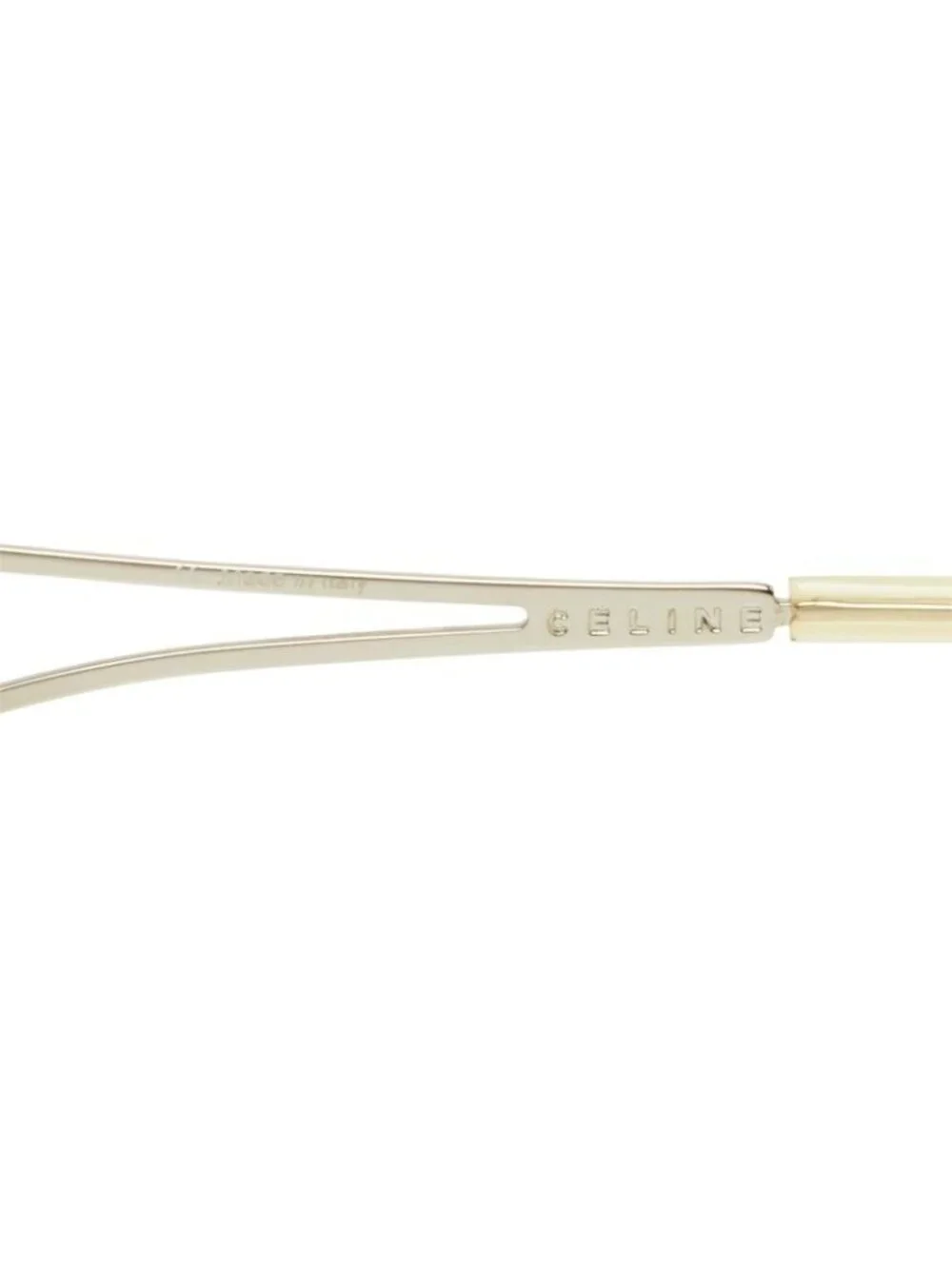 Celine Triomphe Sunglasses Clear Silver Metal Acetate Eyewear
